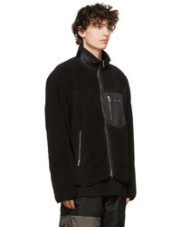 Mastermind Japan Black Zip Fleece Jacket
