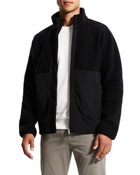 Theory Grady Nello Fleece Recycled Jacket In Blackblack At Nordstrom