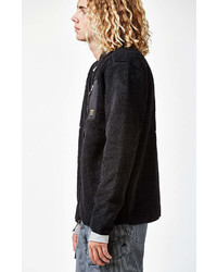 Burton Grove Black Printed Full Zip Fleece Jacke
