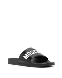 Moschino Logo Debossed Open Toe Slides