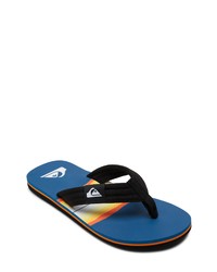 Quiksilver Molokai Layback Flip Flop In Blue 4 At Nordstrom