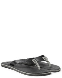Havaianas Rubber And Leather Flip Flops