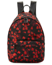 Black Floral Backpack