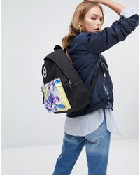 Hype Floral Contrast Pocket Backpack