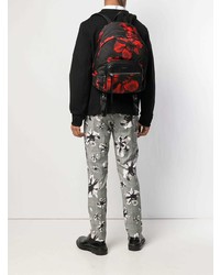 Neil Barrett Floral Pattern Backpack