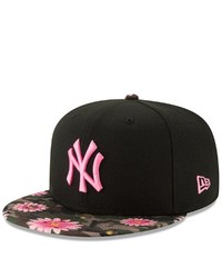 New Era Black New York Yankees Floral Morning 59fifty Fitted Hat At Nordstrom