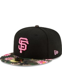New Era Black San Francisco Giants Floral Morning 59fifty Fitted Hat
