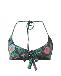 Patbo Floral Tie Front Bikini Top