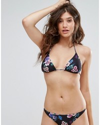 MinkPink Floral Triangle Bikini Top
