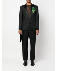 DSQUARED2 Floral Detail Single Breasted Blazer