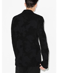 Ann Demeulemeester Floral Print Single Breasted Blazer Jacket