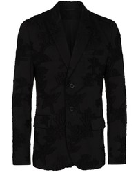 Ann Demeulemeester Floral Print Single Breasted Blazer Jacket