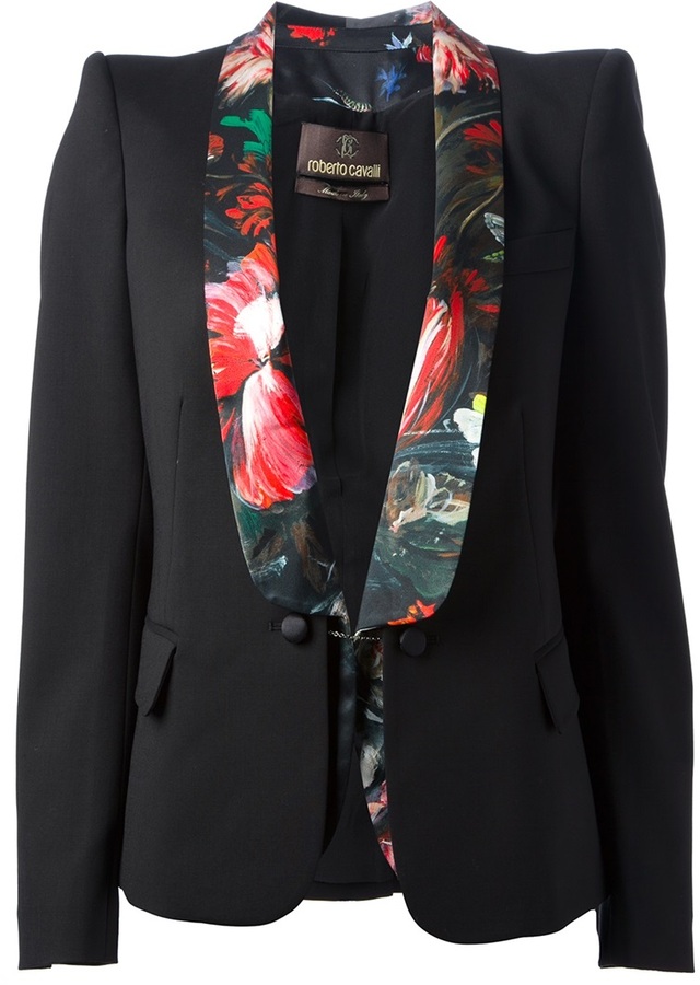 Roberto Cavalli Structured Shoulder Blazer, $1,749 | farfetch.com ...