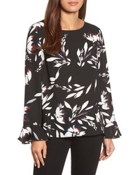 Chaus Floral Vision Bell Sleeve Blouse