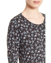 Rebecca Taylor Midnight Floral Jersey Top
