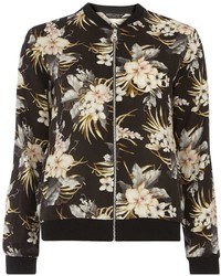 Dorothy Perkins Black Floral Bomber Jacket