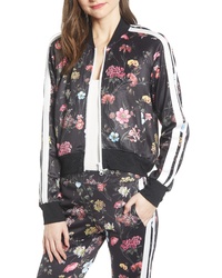 Pam & Gela Fineline Floral Crop Track Jacket