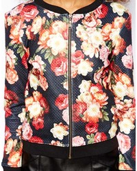 Vero Moda Floral Bomber Jacket