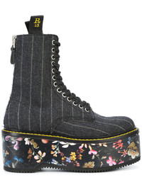 R 13 R13 Floral Flatform Boots