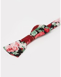 Reclaimed Vintage Large Floral Bow Tie