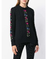 Saint Laurent Floral Knit Sweater
