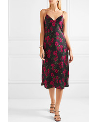 CAMI NYC The Raven Floral Print Silk Charmeuse Dress