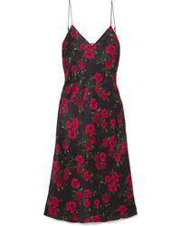 CAMI NYC The Raven Floral Print Silk Charmeuse Dress