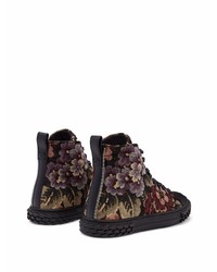 Giuseppe Zanotti Floral Embroidered Blabber Sneakers