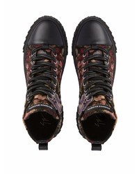 Giuseppe Zanotti Floral Embroidered Blabber Sneakers