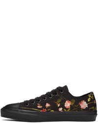 Burberry Black Floral Larkhall Sneakers