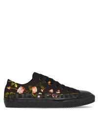 Burberry Rose Print Canvas Sneakers