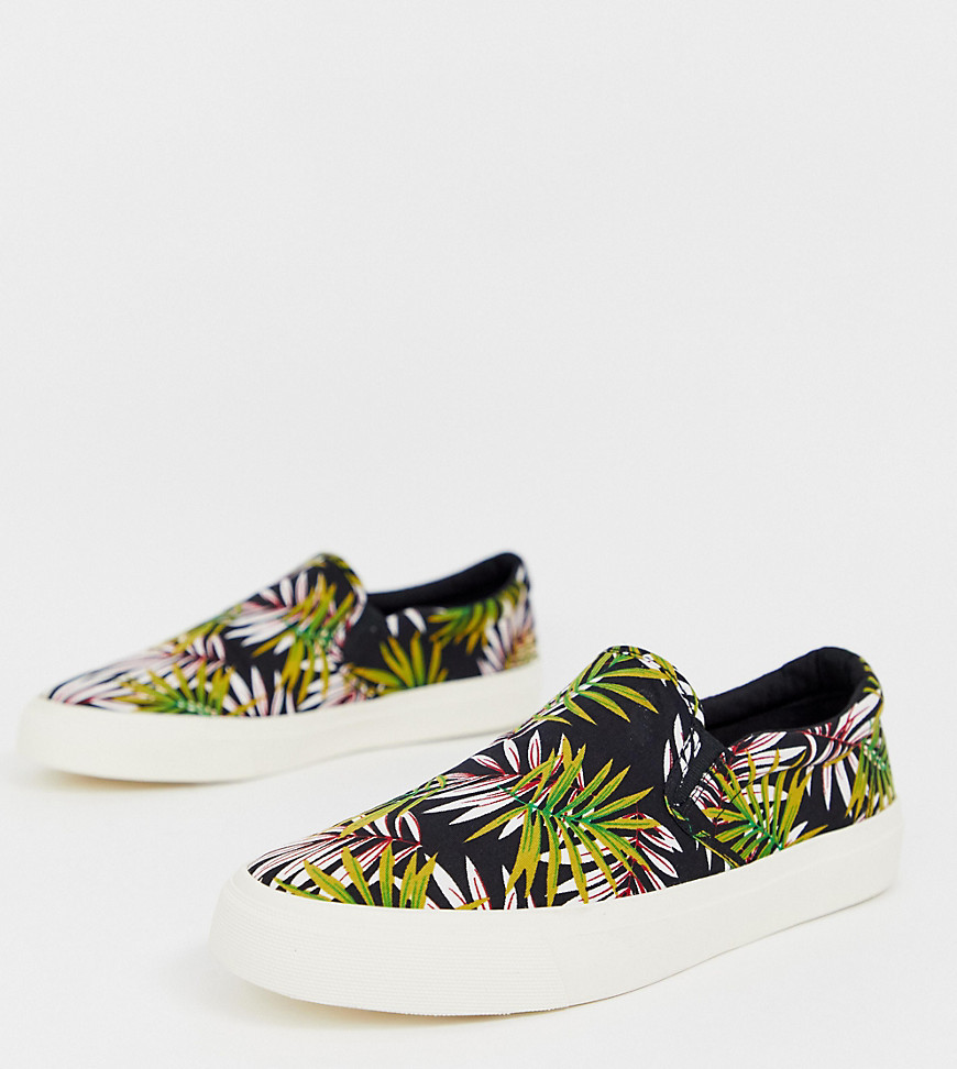 Trainers In Tropical Floral Print 