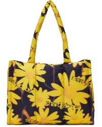 Marc Jacobs Heaven Black Yellow Laser Floral Tote