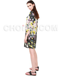 Choies Black Multi Floral Shift Dress