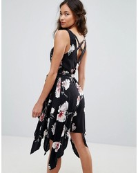 Band of Gypsies Floral Hanky Festival Wrap Dress