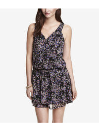 Express Floral Print Woven Cover Up