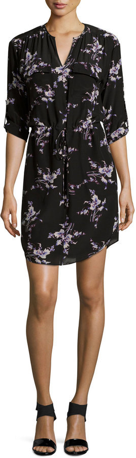 rebecca taylor black floral dress