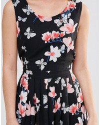 Style London Skater Dress In Floral Print