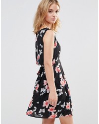 Style London Skater Dress In Floral Print