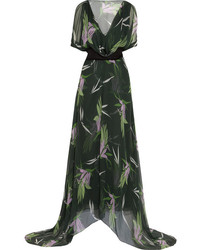 Marni Printed Silk Chiffon Maxi Dress