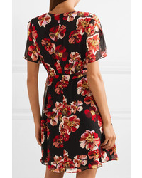Madewell Floral Print Chiffon Mini Dress