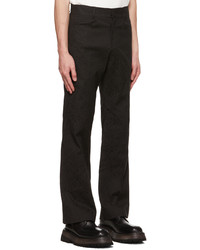 AMOMENTO Black Flared Trousers