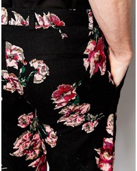 Reclaimed Vintage Skinny Pants In Floral Print