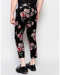 Reclaimed Vintage Skinny Pants In Floral Print