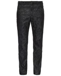 Alexander McQueen Tailored Floral Jacquard Trousers