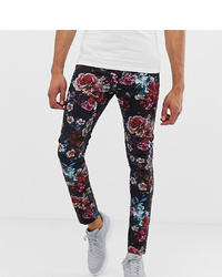 ASOS DESIGN Tall Super Skinny Trousers In Floral Print