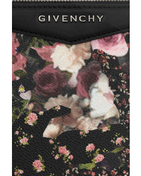 Givenchy Antigona Pouch In Floral Print Coated Canvas
