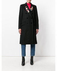 Dolce & Gabbana Double Breasted Floral Embroidered Coat