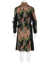 Etro Floral Knee Length Coat
