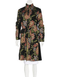 Etro Floral Knee Length Coat